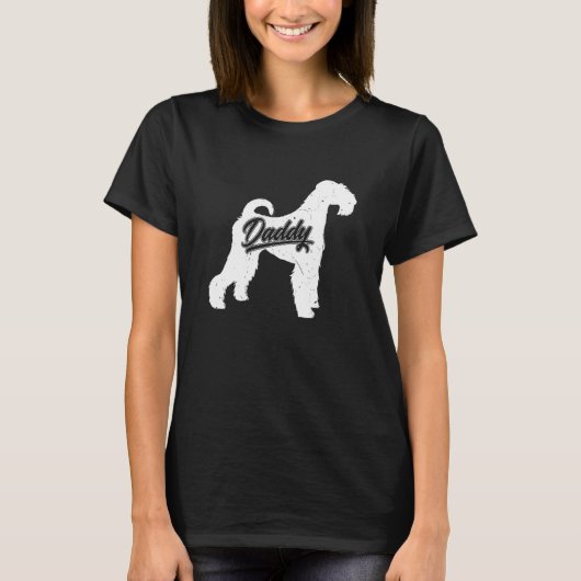 Mens Airedale Terrier Vader Papa vaders Van Aireda T-shirt (Voorkant)