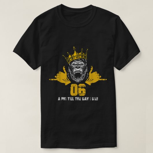 Mens Alpha African 1906 Fraternity Hand Sign Ape C T-shirt (Design voorkant)