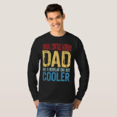 Mens Animal Control Worker Dad Like a Regular Dad T-shirt (Voorkant volledig)