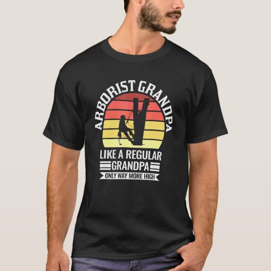 Mens Arborist Grandpa Like A Regular Only Arborist T-shirt (Voorkant)