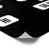 Mens Are You A Dog Funny Cute Flowchart  Poster (Hoek)