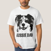 Mens Aussie Dad - Australian Shepherd Dog Dad  T-shirt (Voorkant)