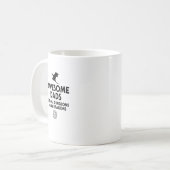 Mens Awesome Dads Explore Dungeons And Slay Dragon Koffiemok (Voorkant links)