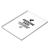 Mens Awesome Dads Explore Dungeons And Slay Dragon Notitieboek (Linkerzijde)