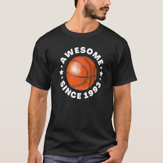 Mens Awesome since 1993 Baseball ball good player  T-shirt (Voorkant)