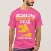 Mens Backflip Parkour Design For Your Parkour Dad T-shirt (Voorkant)