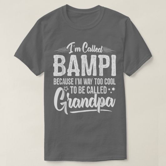 Mens Bampi Tee  from Grandchildren Funny Grandfath T-shirt (Design voorkant)