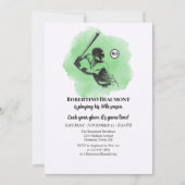 Men's Baseball Hitting 50th Birthday Kaart (Voorkant)