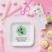 Men's Baseball Hitting 50th Birthday Papieren Bordje (Feest)