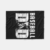 Mens Baseball Vader - Trots Baseball Vader - Vader Fleece Deken (Voorkant (Horizontaal))