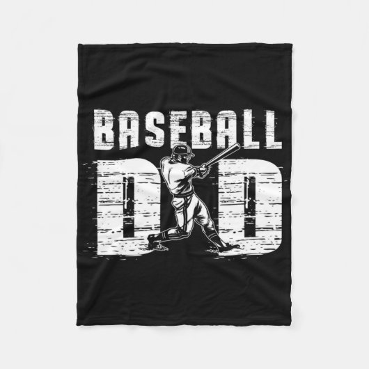 Mens Baseball Vader - Trots Baseball Vader - Vader Fleece Deken (Voorkant)