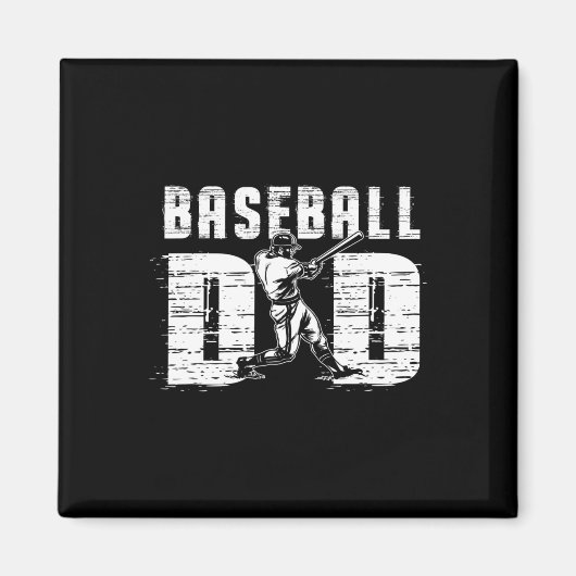 Mens Baseball Vader - Trots Baseball Vader - Vader Magneet (Voorkant)