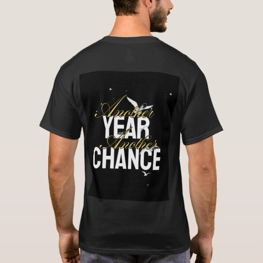 Men's Basic T-shirt anothe year another chance  (Achterkant)