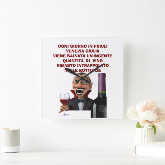 Men's Basic T-Shirt Vierkante Klok (Huis)