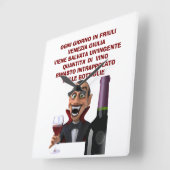 Men's Basic T-Shirt Vierkante Klok (Hoek)