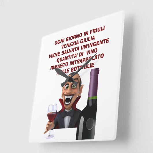 Men's Basic T-Shirt Vierkante Klok (Hoek)