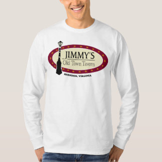 Men's Basic White JOTT Logo Long Sleeve T-shirt