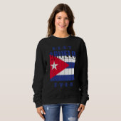 Mens Best Abuelo Ever Cuban Fathers Day Cuba Flag Trui (Voorkant volledig)