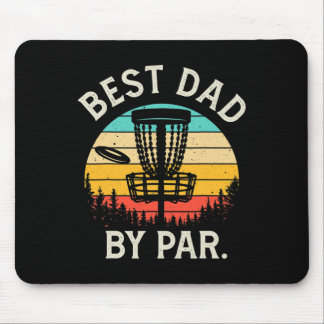 Mens Best Dad By Par Funny Disc Golf Gift Father's Muismat