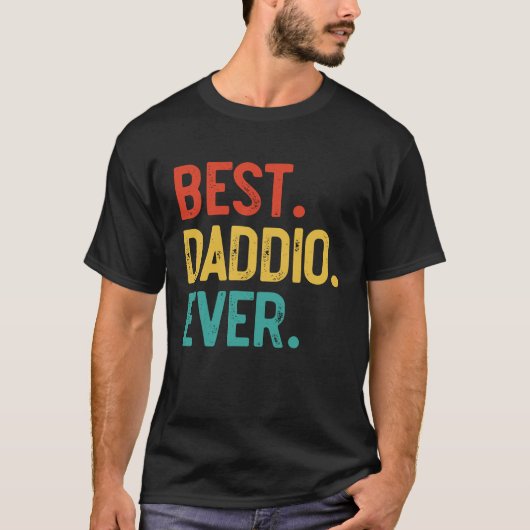 Mens Best Daddio Ever Father's Day Daddio T-shirt (Voorkant)
