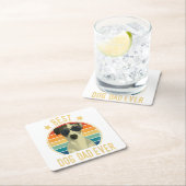 Mens Best Dog Dad Ever Italian Greyhound Fars Day Kartonnen Onderzetters (Insitu)