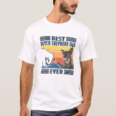 Mens Best Dutch Shepherd Dad Ever Funny Dog Lover T-shirt (Voorkant)