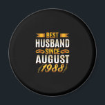 Mens Best Husband Since August 1988 - Funny 32nd Magneet<br><div class="desc">Mens Best Husband Since August 1988 - Funny 32nd</div>