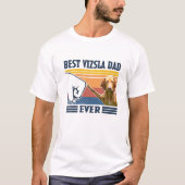 Mens Best Vizsla Dad Ever Funny Dog Lover Father's T-shirt (Voorkant)