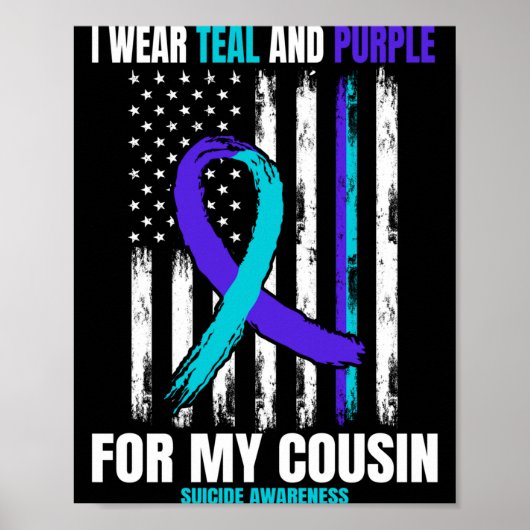 Mens bewustzijn preventie neef amerikaanse vlag poster (Voorkant)