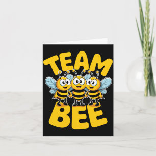 Mens Bij Team Schattig Cartoon Imker Bijenkorf Dru Kaart