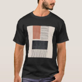 Mens Boho Abstract Shapes Mid Century Modern 2 T-shirt (Voorkant)