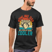 Mens Bowling Dad Like a Normal Dad Retro Bowling T-shirt (Voorkant)