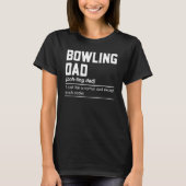 Mens Bowling Dad Noun   Bowling  Daddy Bowler T-shirt (Voorkant)