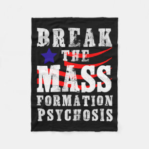 Mens Break The M Formation Psychosis Patriottisch Fleece Deken