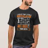 Mens Bricklayer Mens Bricklayer Bricklayer Dad 1 T-shirt (Voorkant)
