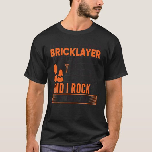 Mens Bricklayer Mens Bricklayer Bricklayer Dad 3 T-shirt (Voorkant)