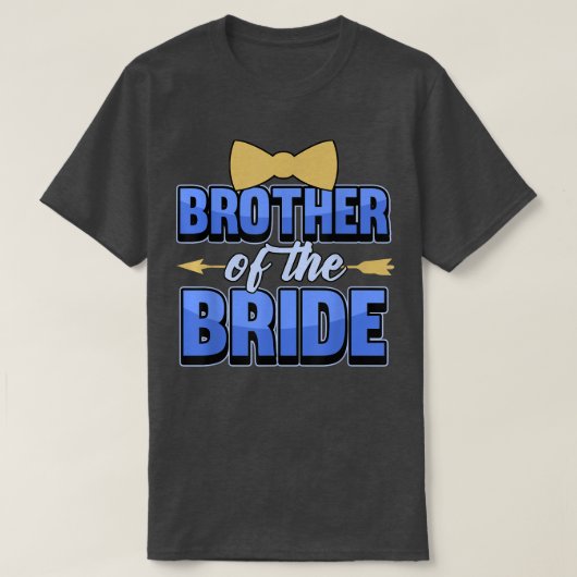 Mens Brother of the bride T-shirt (Design voorkant)