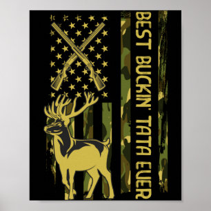 Mens Buckin Deer Jagen Bucking Kerstmis Poster