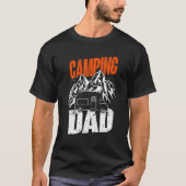 Mens Camping Dad Camper Caravan Camping 1 T-shirt (Voorkant)