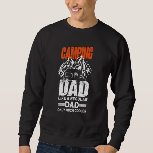 Mens Camping Dad - Camper Caravan Funny Camping_1 Trui (Voorkant)