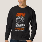 Mens Camping Grandpa - Camper Caravan Funny Campin Trui (Voorkant)