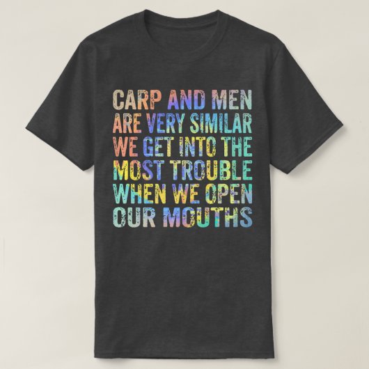 Mens Carp Fishing Funny Catfish Carp Fishing Lover T-shirt (Design voorkant)
