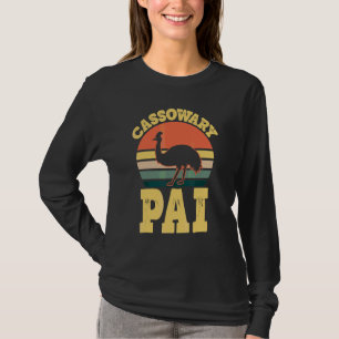 Mens Cassowary Pai Schattige Cassowary Feest Portu T-shirt