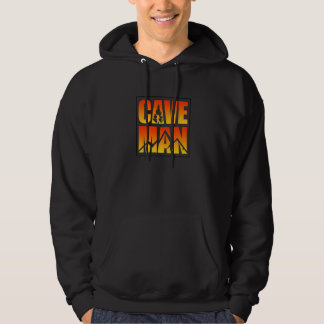 Mens Cave Man Graphic Spelunking Spelology Potholi Hoodie