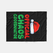 Mens chaos coördinator kerstmuts xmas vakantie fleece deken (Voorkant (Horizontaal))