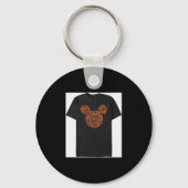 Mens Characters Mouse Ears Halloween Icons  Sleutelhanger (Voorkant)