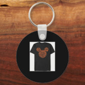 Mens Characters Mouse Ears Halloween Icons  Sleutelhanger (Voorkant)