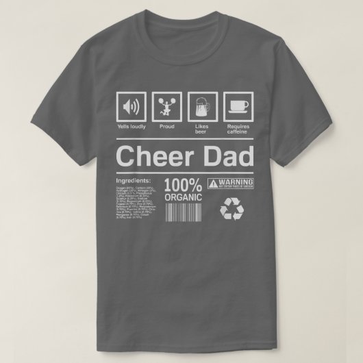 Mens Cheer Dad Funny Cheer Dad s T-shirt (Design voorkant)