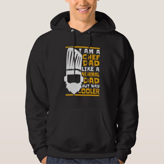 Mens Chef Dad Way Cooler Chef De Cuisine Hoodie (Voorkant)