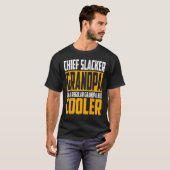 Mens Chief Slacker Grandpa  Like a Regular Grandpa T-shirt (Voorkant volledig)